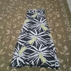 Black and white maxi dress