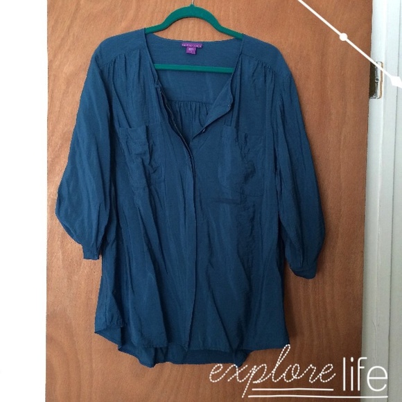 Beverly Drive  Tops - Teal blouse