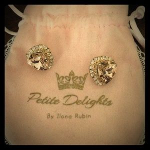 Beautiful champagne crystal earrings