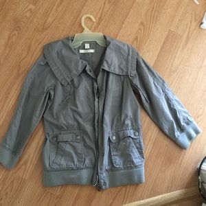 Xs loft quarter sleeve gray jacket
