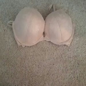 Never worn light pink, beige and sparkly bra