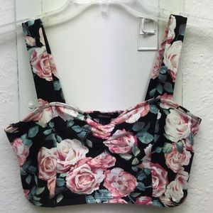 Floral bustier