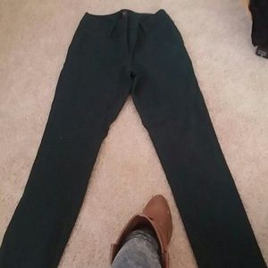 Dark green dress work pants