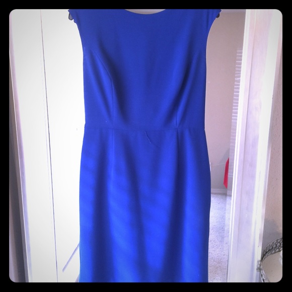 Cobalt colored work dress