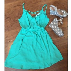 Mint green dress