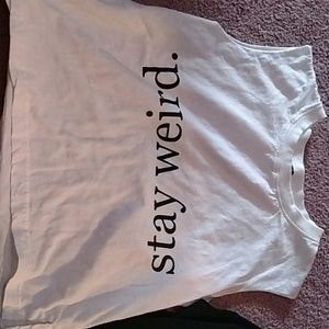 Stay weird tank