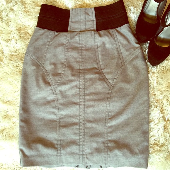 Over the knee pencil skirt
