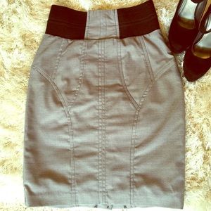 Over the knee pencil skirt