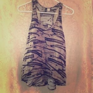 H&M zipper tank.
