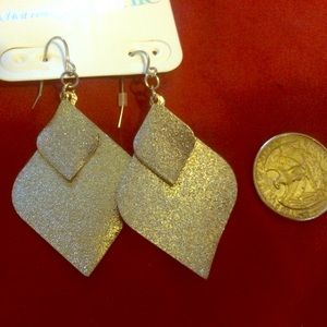 Silver dangling earrings