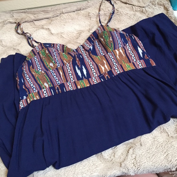 Blue short dress
