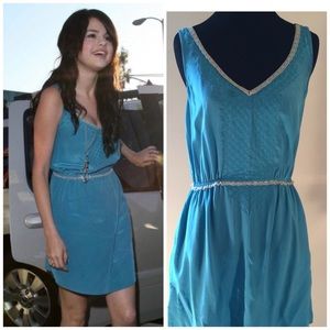 Quiksilver Teal Dress 100% Silk