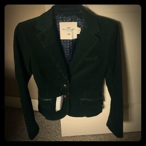H&m blazer brand new green corduroy