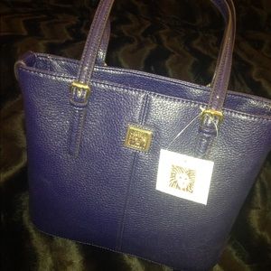 Light navy blue medium Anne Klein bag.