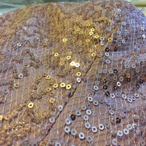 Pink/blush sequins strapless dress - Picture 2 of 2