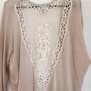 Crochet Back Cardigan