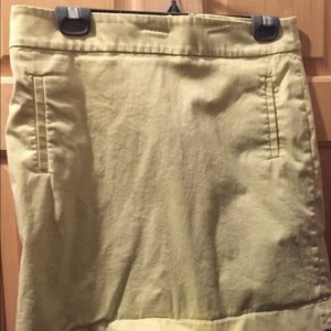 Yellow Banana Republic spring skirt