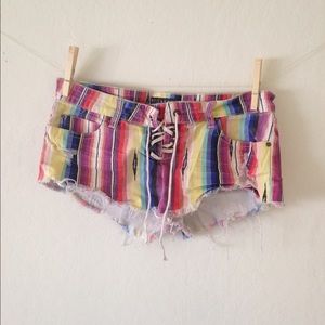 Lite Hearted colorful denim shorts