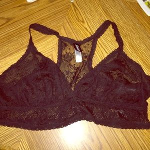 Fredrick's of Hollywood black lace bralette