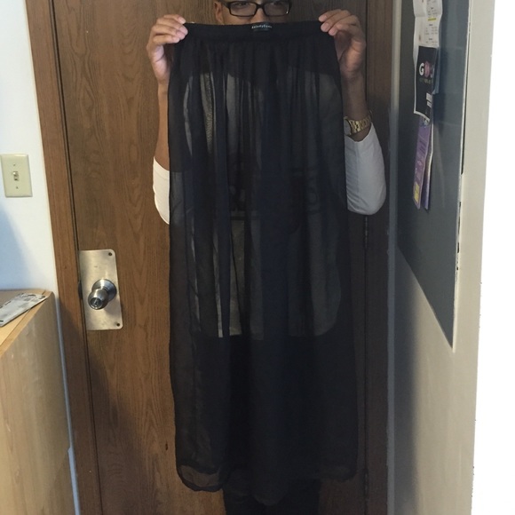 See-through Maxi Skirt