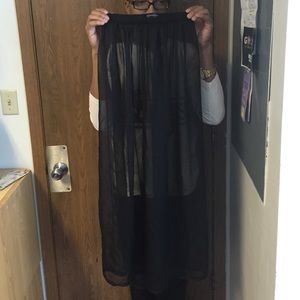 See-through Maxi Skirt