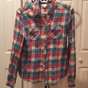 Plaid shirt from Anthropologie