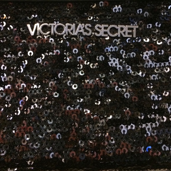 Victoria's Secret black sequin wallet - Picture 2 of 3