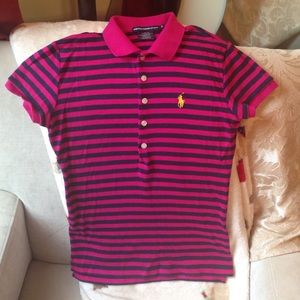 Ralph Lauren Sport: Pink & Green Polo Shirt