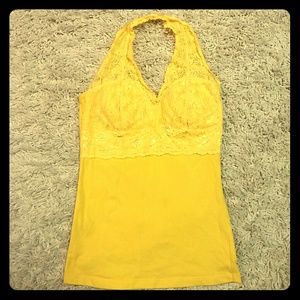Yellow halter top
