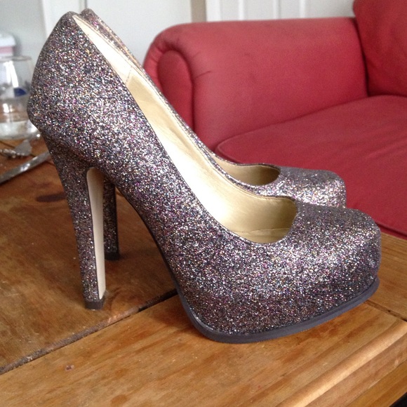 Steve Madden Glitter Sparkly Heels - Picture 2 of 4