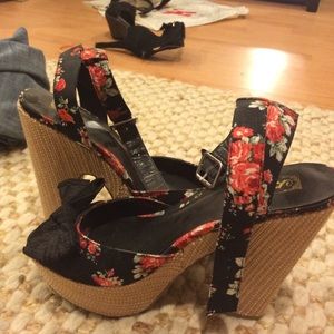 Decree floral heels