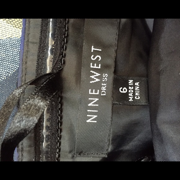 Nine West Navy blue sweetheart dress - Picture 2 of 2