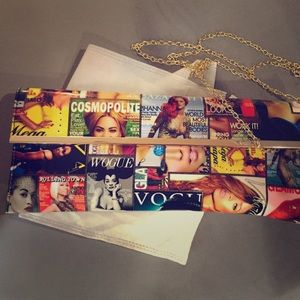 Magazine clutch bag