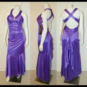 NEW Purple long Prom Formal Dress by Masquerade. 8