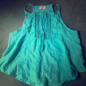 Teal summer top Hollister