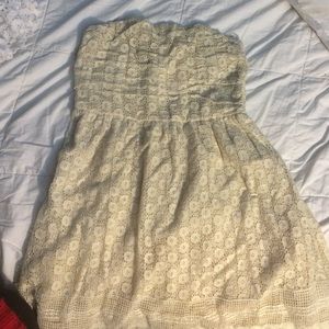Wet Seal cream lace dress