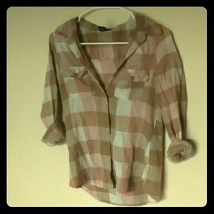 Light Pink Plaid Flannel