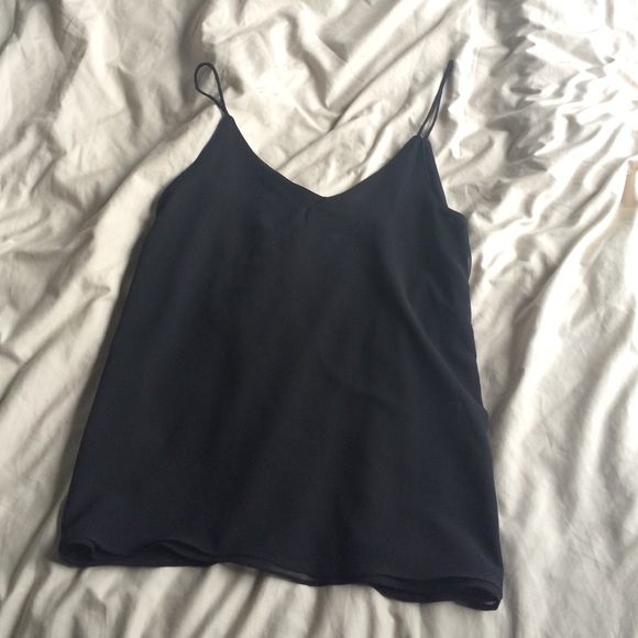 Zara double-later black tank top