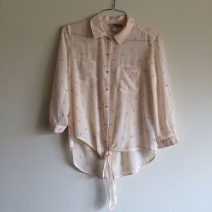 forever 21 contemporary flamingo blouse