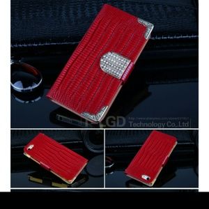 Luxury Wallet Flip  Skin Leather Case for iphone5