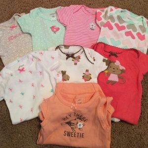 8 newborn onesies girls