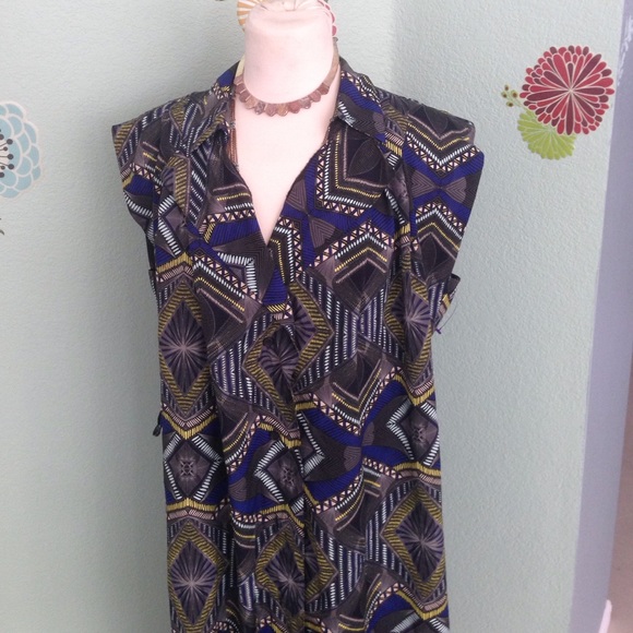 Long Aztec Tunic/Dress - Picture 2 of 3