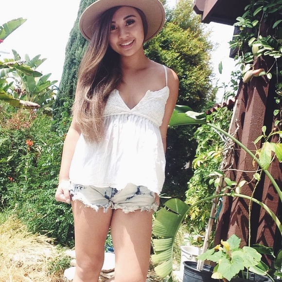 Festival style crochet babydoll tank