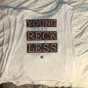 Young and reckless High low muscle tee