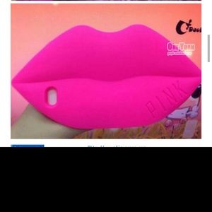Pink lip shape phone case for iphone6 pink