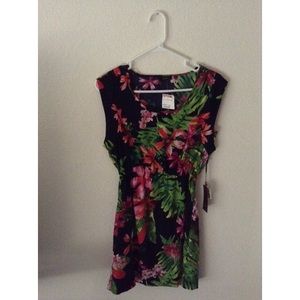 Tropical floral dress