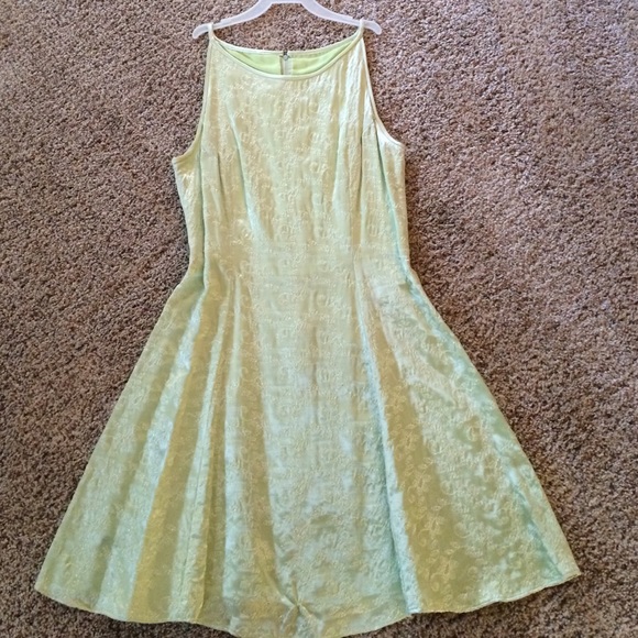 Gorgeous pastel green cocktail dress