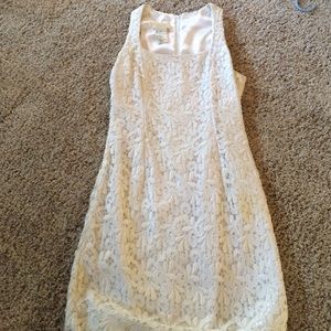 White lined formal summer dress. Gently worn.
