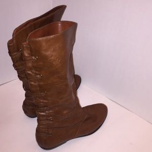 madden Girl cognac riding boots, NEVER WORN