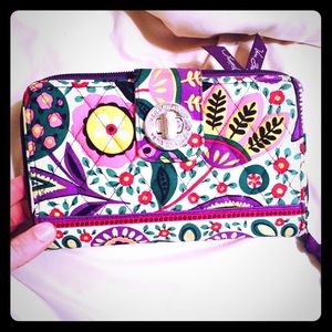 Vera Bradley turn lock wallet